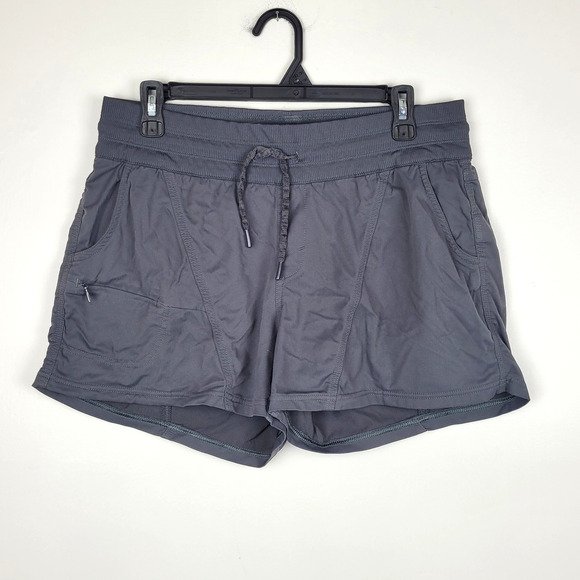The North Face Womens XL Athletic Shorts Gray Running Gym Fitness Hiking - Picture 1 of 6